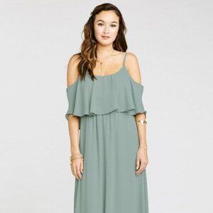 Show Me Your Mumu Caitlin Ruffle Maxi Dress S